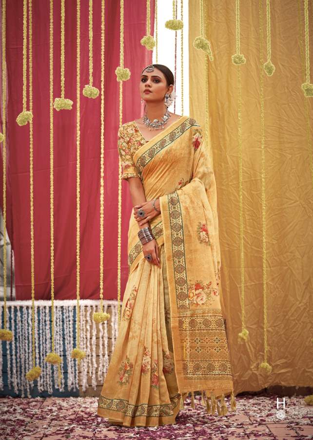 Shangrila Pure Sequins 2 New Festive Wear Linen Weaving Designer Saree Collection